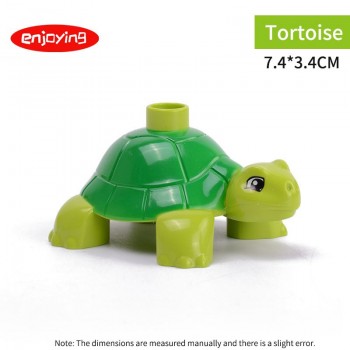 Legoing Duplos Animal Model Figures Big Building Blocks Sets Elephant Monkey Educational Toys for Children Gifts Brinquedos