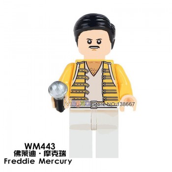 Building Blocks Marilyn Monroe Michael Jackson Elvis Presley Freddie Mercury Queen Kiss Band Legoings Figures Toys gift for kids