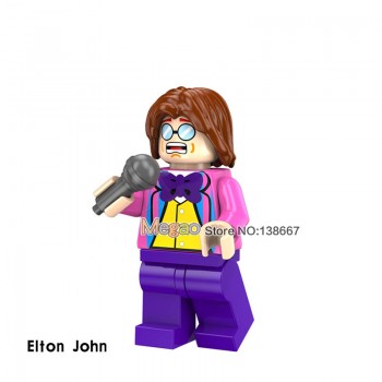 Building Blocks Marilyn Monroe Michael Jackson Elvis Presley Freddie Mercury Queen Kiss Band Legoings Figures Toys gift for kids
