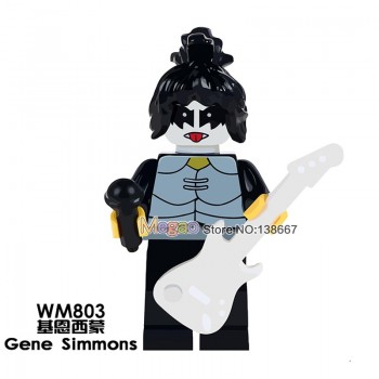 Building Blocks Marilyn Monroe Michael Jackson Elvis Presley Freddie Mercury Queen Kiss Band Legoings Figures Toys gift for kids