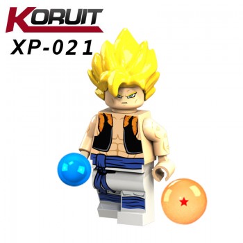 Single Sale Dragon Ball Figure Z Son Goku Vegeta Master Roshi Krillin Set Legoing Figures Building Block Model Toys for Children