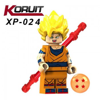 Single Sale Dragon Ball Figure Z Son Goku Vegeta Master Roshi Krillin Set Legoing Figures Building Block Model Toys for Children