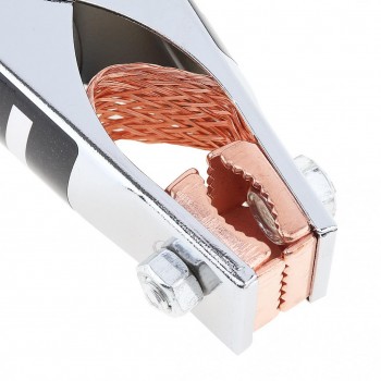 2 Pcs 300A 170x75mm Nickel Plating Copper Mouth Arc Earth Ground Cable Copper Grip Battery Alligator Clip