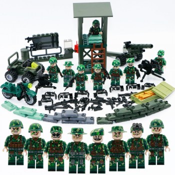 Military Figure Swat Team Army Germany soldiers Weapons German guns Mini ww2 modern Building Blocks Compatible Legoed Bricks Toy