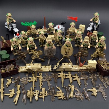 Military Figure Swat Team Army Germany soldiers Weapons German guns Mini ww2 modern Building Blocks Compatible Legoed Bricks Toy