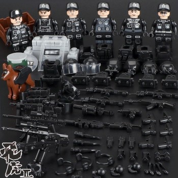 Military Figure Swat Team Army Germany soldiers Weapons German guns Mini ww2 modern Building Blocks Compatible Legoed Bricks Toy