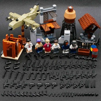 Military Figure Swat Team Army Germany soldiers Weapons German guns Mini ww2 modern Building Blocks Compatible Legoed Bricks Toy
