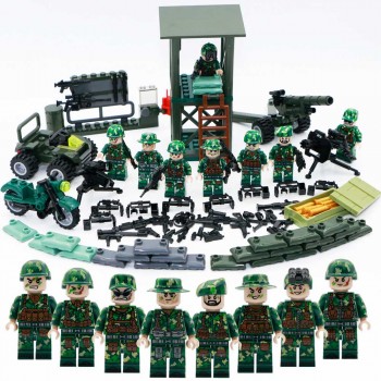 Military Figure Swat Team Army Germany soldiers Weapons German guns Mini ww2 modern Building Blocks Compatible Legoed Bricks Toy