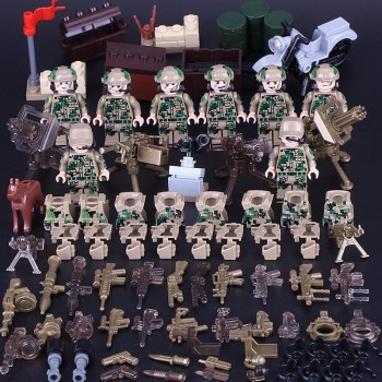 Military Figure Swat Team Army Germany soldiers Weapons German guns Mini ww2 modern Building Blocks Compatible Legoed Bricks Toy