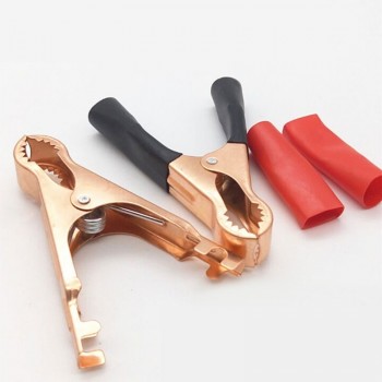 1pcs 50A Red Black 77mm Crocodile Car Caravan Van Battery Test Lead Clips Best Promotion Alligator Clips PN35