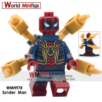 Single Sale Legoingly Gwen Stacy Ghost Spider Spider-Ham Prowler Ultimate Spider-Man Into the Spider-Verse Bricks Children Toys