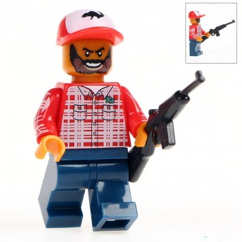 Legoingly Single Sale Battle Royale Sand Halo Spartan Solider With Weapon War Game Action Figures Building Blocks Children Toys