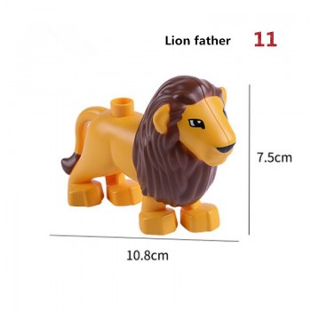 Diy Building Blocks Compatibel With Legoing Duploe Animals Models Dinosaur Deer Panda Elephant Penguin Figures Toys For Children