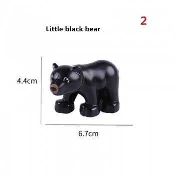 Diy Building Blocks Compatibel With Legoing Duploe Animals Models Dinosaur Deer Panda Elephant Penguin Figures Toys For Children