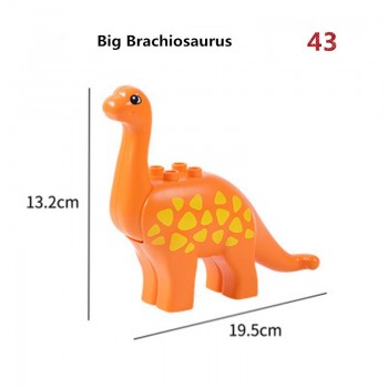 Diy Building Blocks Compatibel With Legoing Duploe Animals Models Dinosaur Deer Panda Elephant Penguin Figures Toys For Children