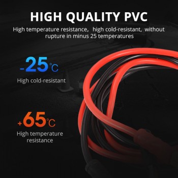 Auxmart 2M 500AMP Car Battery Booster Cable Emergency Ignition Jump Starter Leads Wire For Car Van SUV Starter Jump Clips