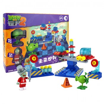 [New] 2018 New2 style plants vs zombies Set Anime Garden Maze Struck Game Building Blocks Bricks Compatible With Legoingly gif