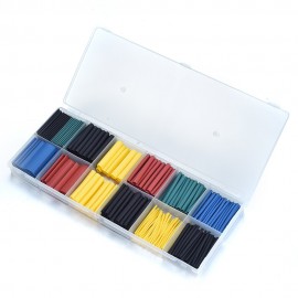 Hot 280Pcs 8 Sizes PE 2:1 Heat Shrink Tube Car Wrap Sleeve Heat Shrink Tubing Electrical Insulation Cable Tubing Colorful Tube
