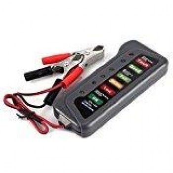 BEESCLOVER  6 LED Lights Display Digital Battery Alternator Tester For Car Motorcycle Trucks 12V Digital Battery Alternator r30