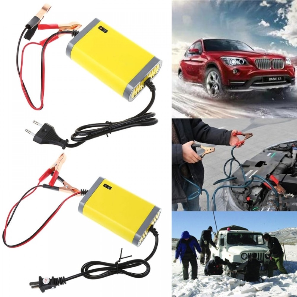 Free delivery 12V 2A Car Motorcycle Smart Automatic Battery Charger Maintainer Trickle EU/US Plug