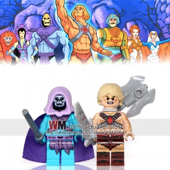 2PCS/lot legoings The Horror Theme Movie Freddy Jason Action Figures Building Blocks Bricks Toys for children Christmas Gifts