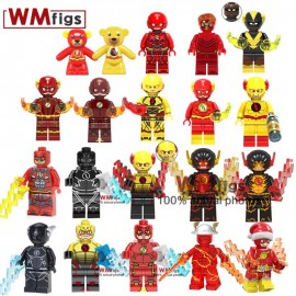 The Flash Legoings Figures Red Flash Yellow Green Lantern DC Super Heroes Movie Blocks Bricks Building Blocks Toys for Children