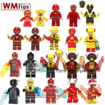 The Flash Legoings Figures Red Flash Yellow Green Lantern DC Super Heroes Movie Blocks Bricks Building Blocks Toys for Children