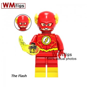 The Flash Legoings Figures Red Flash Yellow Green Lantern DC Super Heroes Movie Blocks Bricks Building Blocks Toys for Children