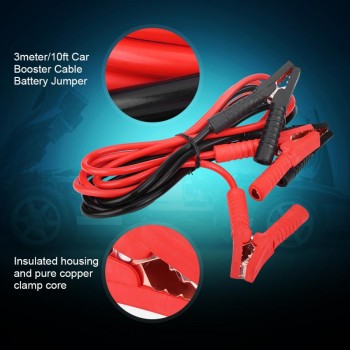 1800A 3meter/10ft Heavy Duty Car Power Charging Booster Cable Emergency Battery Jumper Cables