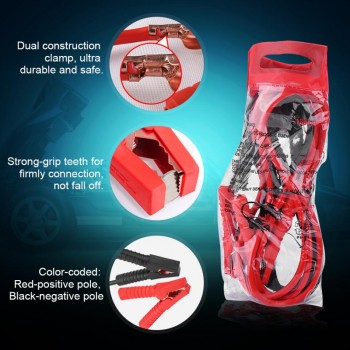 1800A 3meter/10ft Heavy Duty Car Power Charging Booster Cable Emergency Battery Jumper Cables