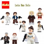 Leia Han Solo Legoing star wars 2017  R2D2 C3PO Darth Vader Chewbacca building blocks starwars Hot Sale figures