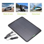 12V 10W Solar Panel Car Battery Maintainer Charger for Vehicle Boat Motorcycle Portable Car Battery Panel Car Jump Starter