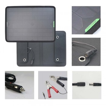 12V 10W Solar Panel Car Battery Maintainer Charger for Vehicle Boat Motorcycle Portable Car Battery Panel Car Jump Starter