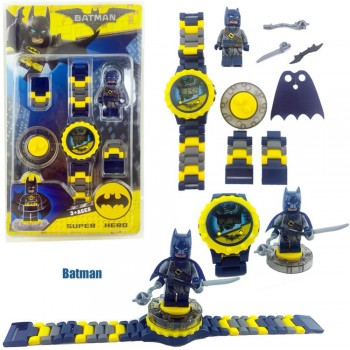 Super Hero Watch Building Blocks Ninjago Marveling Avengers Figures Bricks Funny Toys for Children Compatible LegoING Watch Gift