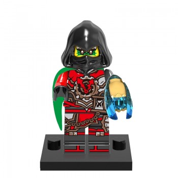 legoing Ninjago figures Garmadon Puffe Gamma Pythor Sharkman Nya The Wei Snake Model Building Blocks Toys for Children legoing