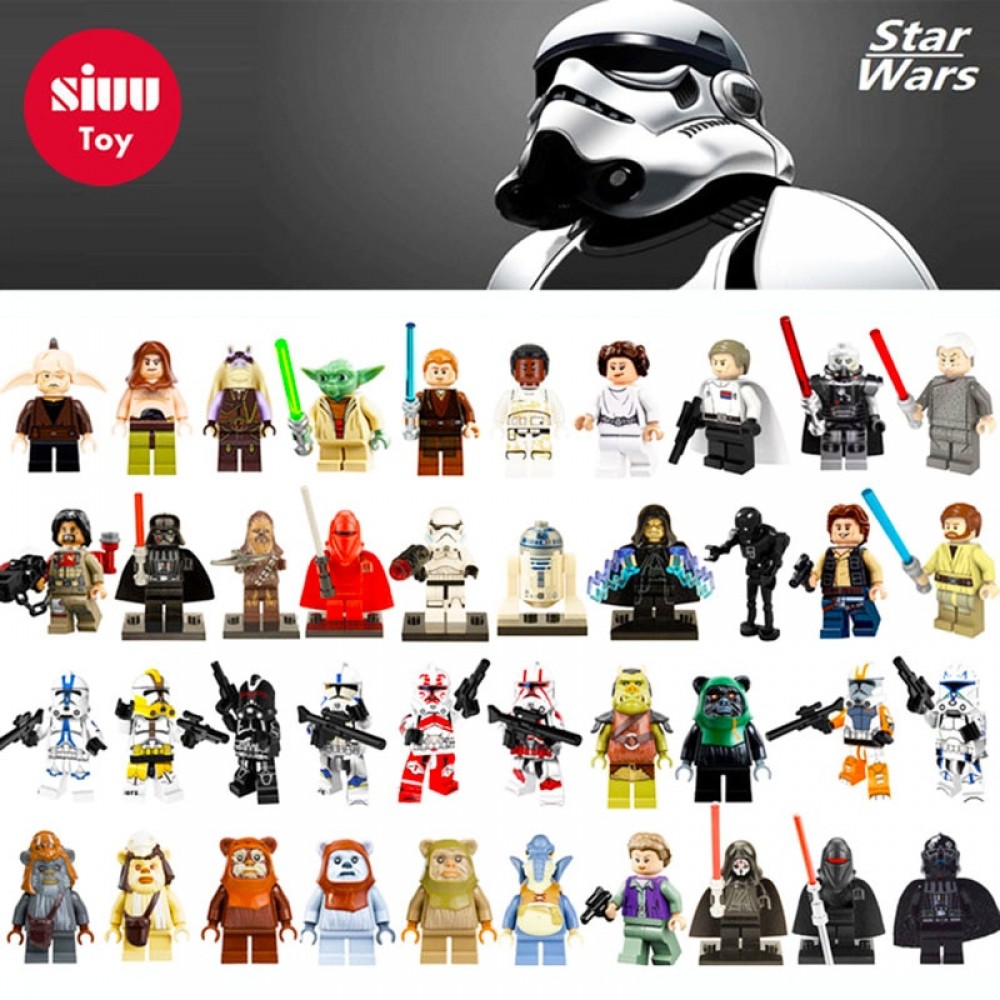 LegoINGly Star Wars Building Blocks starwars Jedi Chewbacca Han Yoda Darth Vader Obi Wan Models Mini Toys Figures for children