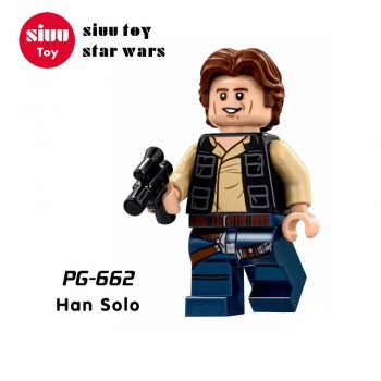 LegoINGly Star Wars Building Blocks starwars Jedi Chewbacca Han Yoda Darth Vader Obi Wan Models Mini Toys Figures for children