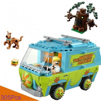 305pcs The Mystery Machine Bus Bela Scooby Doo Series Building Blocks Compatible With Legoingly 75902 Bricks Toys For Children