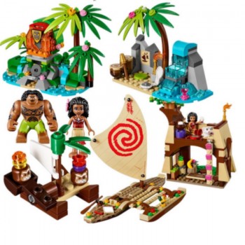 515Pcs Vaiana Moanas Ocean Voyage Restore The Heart Of Te Fiti Set Building Blocks Maui Toys Compatible with Legoingly Friends