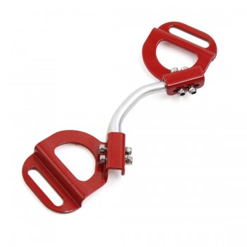 uxcell Red Adjustable Car Automobile Battery Hold Tie Down Clamp Mount Bracket Holder