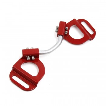 uxcell Red Adjustable Car Automobile Battery Hold Tie Down Clamp Mount Bracket Holder