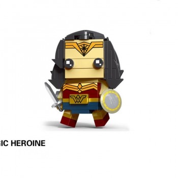 New Brickheadz Legoinglys Figures Super Hero DC Justice League Brick Heads Iron Man Spider Man Building Blocks Kids Toys
