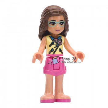 Single Sale Princess Minifigured Girls Dolls Belle Beast Mulan Anna Elsa Cinderlla Movie Building Blocks Toys For Children Gift