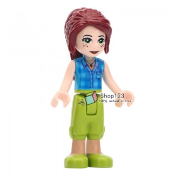 Single Sale Princess Minifigured Girls Dolls Belle Beast Mulan Anna Elsa Cinderlla Movie Building Blocks Toys For Children Gift