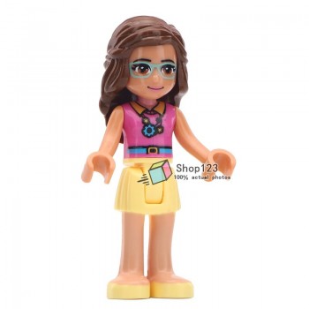 Single Sale Princess Minifigured Girls Dolls Belle Beast Mulan Anna Elsa Cinderlla Movie Building Blocks Toys For Children Gift