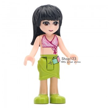 Single Sale Princess Minifigured Girls Dolls Belle Beast Mulan Anna Elsa Cinderlla Movie Building Blocks Toys For Children Gift