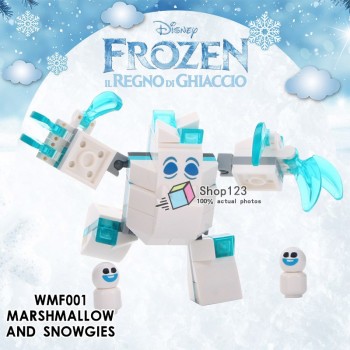 Single Sale Princess Minifigured Girls Dolls Belle Beast Mulan Anna Elsa Cinderlla Movie Building Blocks Toys For Children Gift