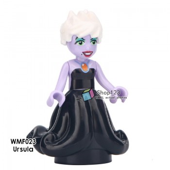 Single Sale Princess Minifigured Girls Dolls Belle Beast Mulan Anna Elsa Cinderlla Movie Building Blocks Toys For Children Gift