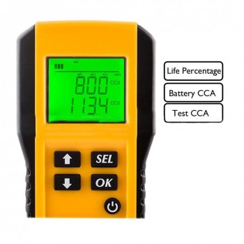BEESCLOVER Digital Auto Vehicle Battery Analyzer Load Tester with LCD Backlight for 12V Car Battery LCD Display Automotive r30