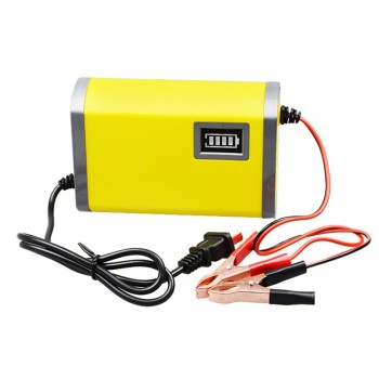 Intelligent LED new car motorcycle battery charger 12V charger 6A Electric car charger input voltage 220V output voltage 12V